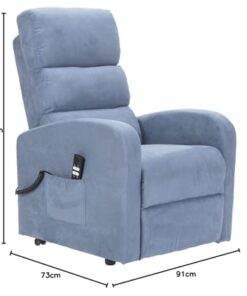 Fauteuil Relax POLTRONE ITALIA Jessica à 2 Moteurs - Dispositif Médical avec Kit de 4 Roues, Siège à Micro-Ressorts Doux, Électrique et Releveur pour Personnes Âgées - Couleur...