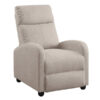 Fauteuil relax pushback Melbourne en tissu gris taupe