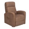 Fauteuil releveur inclinable POLTRONE ITALIA Chanel 2 Moteurs - Dispositif Médical avec 2 Roues et siège à Micro-Ressorts Doux - Fauteuil électrique de Relaxation Marron