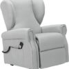 Fauteuil releveur inclinable Sime Diana 2 Moteurs - Dispositif Médical avec 2 Roues, siège à Micro-Ressorts, résistant aux Taches, fauteuil électrique de Relaxation en Gris