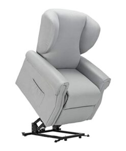 Fauteuil releveur inclinable Sime Diana 2 Moteurs - Dispositif Médical avec 2 Roues, siège à Micro-Ressorts, résistant aux Taches, fauteuil électrique de Relaxation en Gris