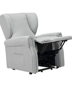 Fauteuil releveur inclinable Sime Diana 2 Moteurs - Dispositif Médical avec 2 Roues, siège à Micro-Ressorts, résistant aux Taches, fauteuil électrique de Relaxation en Gris