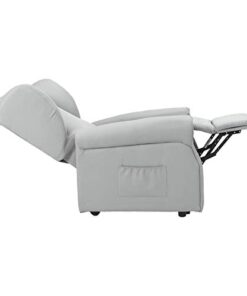 Fauteuil releveur inclinable Sime Diana 2 Moteurs - Dispositif Médical avec 2 Roues, siège à Micro-Ressorts, résistant aux Taches, fauteuil électrique de Relaxation en Gris