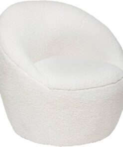 Fauteuil Romi Blanc Bouclette - Atmosphera