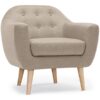 Fauteuil scandinave en tissu - Prix Paris