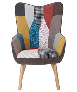 Fauteuil Scandinave Patchwork Klarys - Confortable