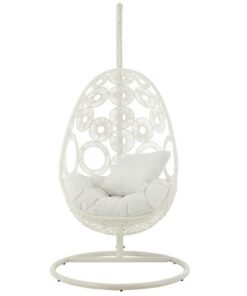 fauteuil suspendu blanc