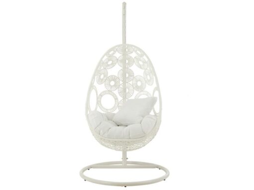 fauteuil suspendu blanc