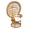 Fauteuil Takta en rotin blanc