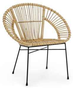 Fauteuils en rotin naturel - lot de 4