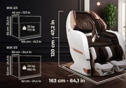 GLOBAL RELAX® | Fauteuil de Massage Centurion Phantom 8D | Une Expérience Inégalée : Mouvement Autonome des Jambes | Thérapie Thermique | Effet Gravité Zéro | 32 Programmes de...