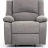 LOUNGITUDE - FAUTEUIL DE RELAXATION MANUEL - Inclinaison ajustable - En Microfibre - Gris - Détente