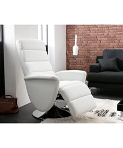 Miliboo Fauteuil Relax Manuel Nelson en Blanc