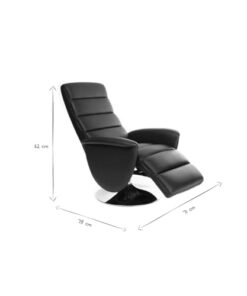 Miliboo Fauteuil Relax Manuel Nelson en Blanc