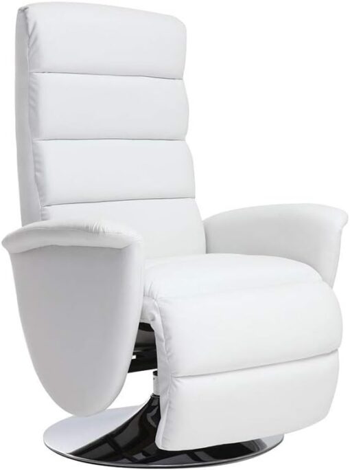 Miliboo Fauteuil Relax Manuel Nelson en Blanc