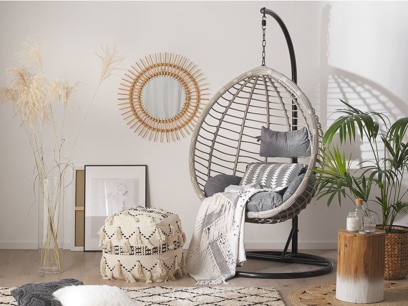 Structure en acier noir pour fauteuil suspendu Stan